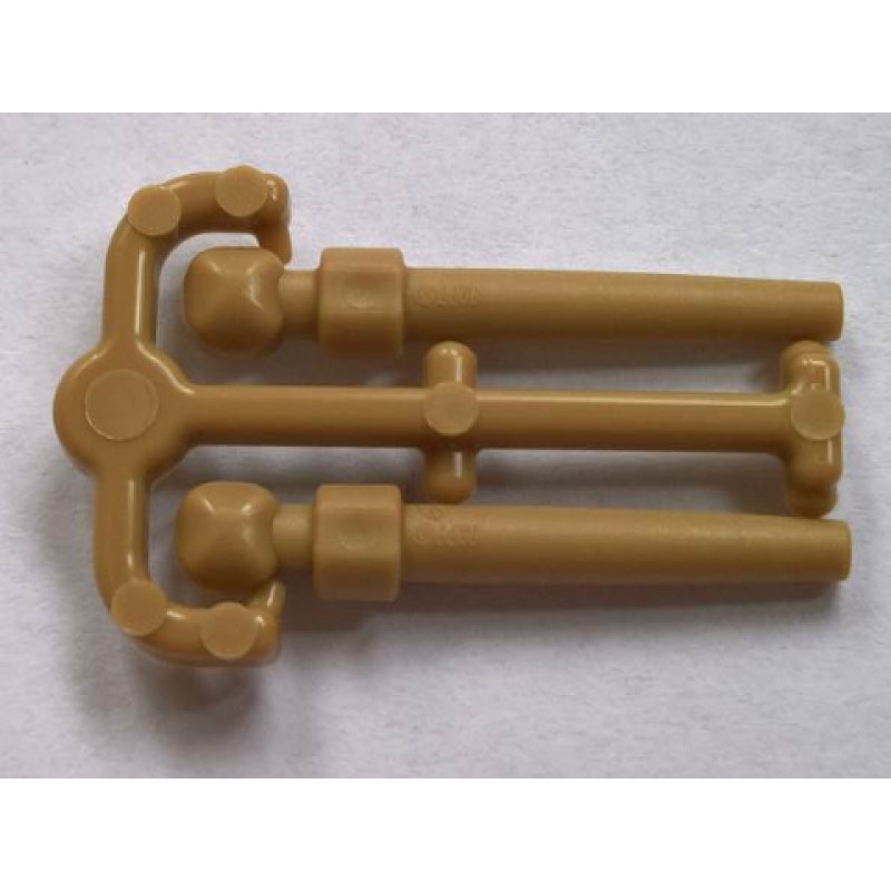 Toverstaf, set van 2 Dark Tan